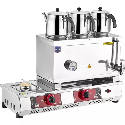 Remta 55 Model 3 Demlikli Çay Ocağı (34 lt) Gazlı (CE) + Elektrikli - N13(E) - 3