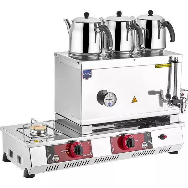 Remta 55 Model 3 Demlikli Çay Ocağı (34 lt) Gazlı (CE) + Elektrikli - N13(E) - 3