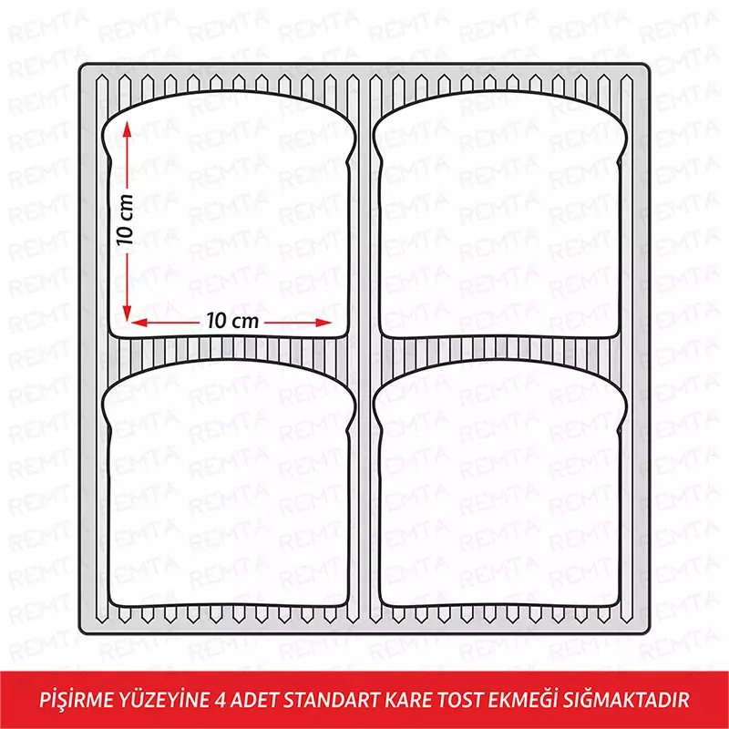 Remta 8 Dilim Tost Makinası Elektrikli - R72 - 3