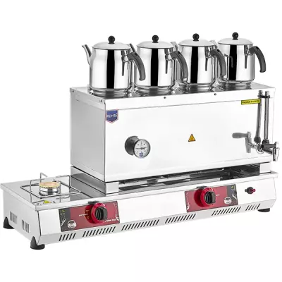 Remta 85 Model 4 Demlikli Çay Ocağı 43 lt Gazlı (CE) + Elektrikli - N14(E)