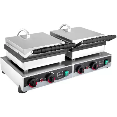 Remta Çiftli Kapaklı Yuvarlak Bubble Waffle Makinesi Elektrikli - W23 - 2