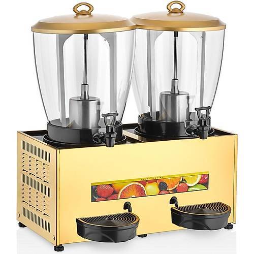 Remta Elegance Çiftli Şerbet ve Ayran Soğutucu 20+20 lt (Gold) - ST29 - 1