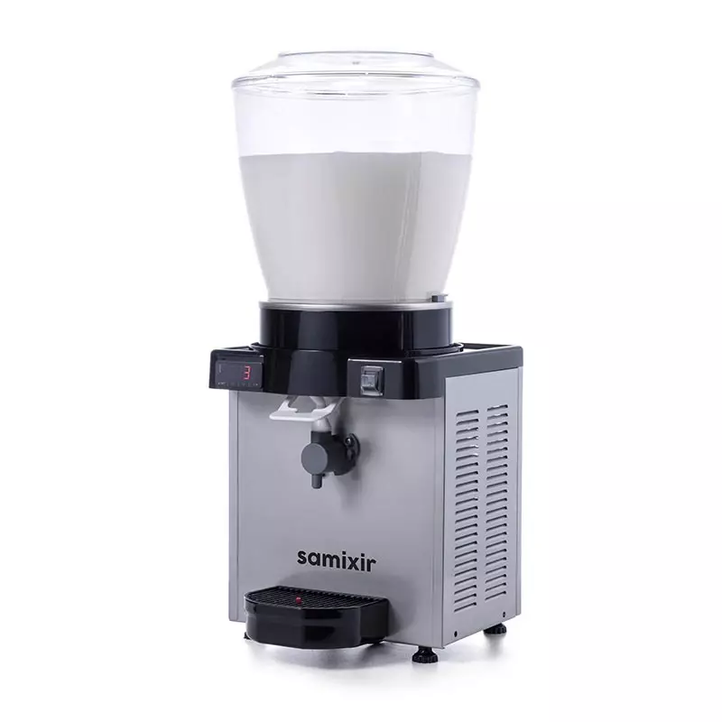 Samixir KAM22.DI Panaromik Dijital Köpüklü Ayran Dispenseri, 22 L, Inox - 1