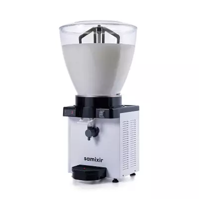 Samixir KAM40.DW Panaromik Dijital Köpüklü Ayran Dispenseri, 40 L, Beyaz