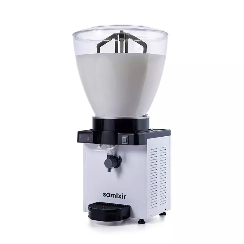 Samixir KAM40.DW Panaromik Dijital Köpüklü Ayran Dispenseri, 40 L, Beyaz - 1