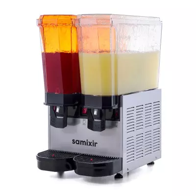 Samixir Klasik Twin Soğuk İçecek Dispenseri, 20+20 L, Fıskiyeli, Sarı, 40.SSY, 40.SSB, 40.SSI - 3
