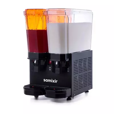 Samixir Klasik Twin Soğuk İçecek Dispenseri, 20+20 L, Fıskiyeli ve Karıştırıcılı, 40.SMB, 40.SMY, 40.SMI