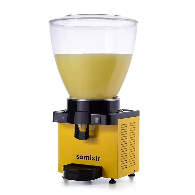 Samixir M40.DY Panaromik Dijital Soğuk İçecek Dispenseri, 40 L, Sarı - 1