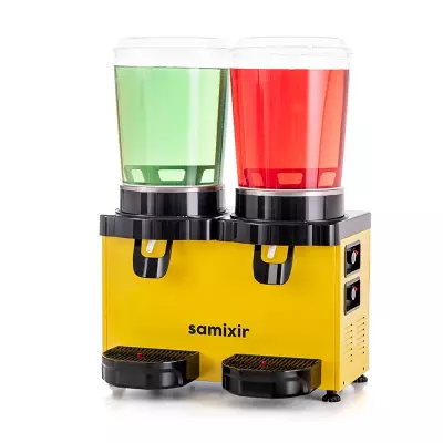 Samixir MM20.AY Panaromik Twin Soğuk İçecek Dispenseri, 10 L+10 L, Sarı - 6