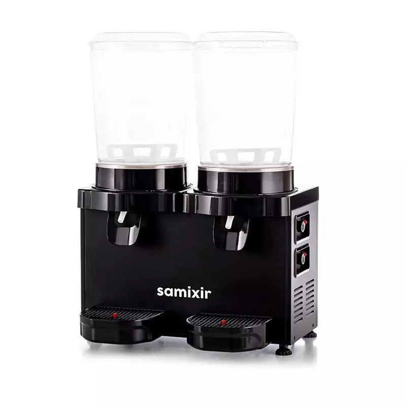 Samixir MM20.AB Panaromik Analog Twin Soğuk İçecek Dispenseri, 10 L+10 L, Siyah - 2