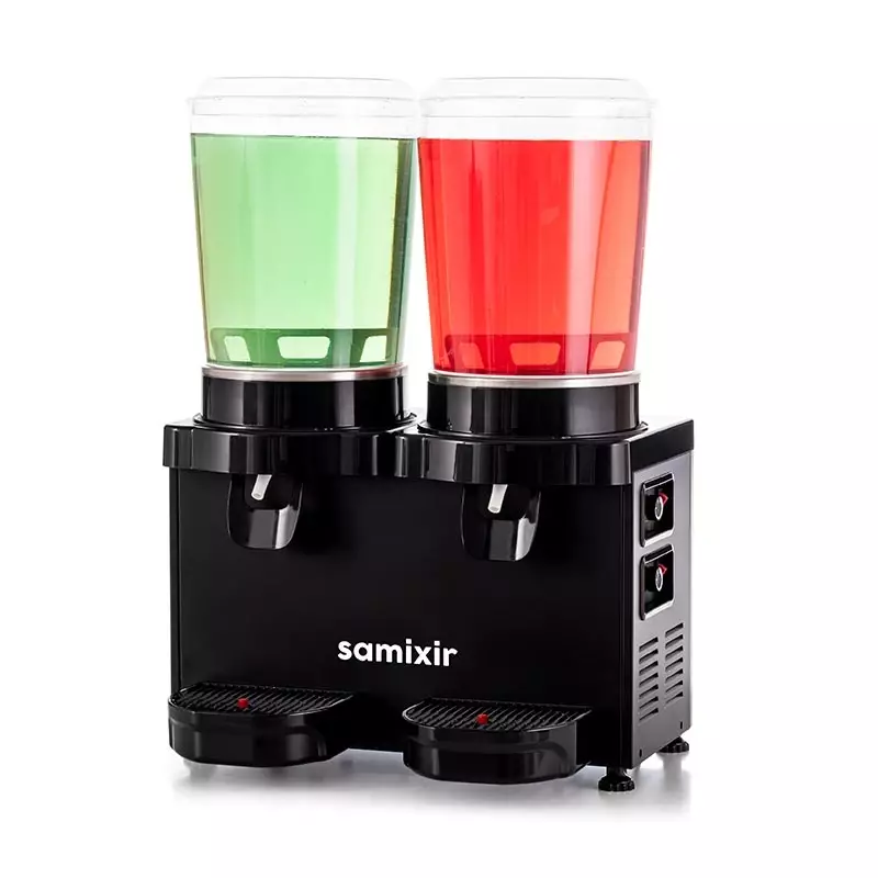 Samixir MM20.AB Panaromik Analog Twin Soğuk İçecek Dispenseri, 10 L+10 L, Siyah - 5