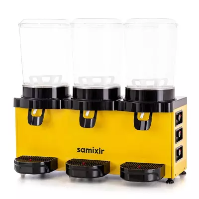 Samixir MMM30.AY Panaromik Triple Soğuk İçecek Dispenseri, 10 L+10 L+10 L, Sarı, Analog - 2