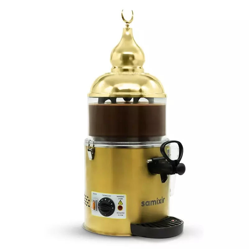 Samixir SC05.G Sıcak Çikolata ve Sahlep Makinesi, 5 L, Gold - 2