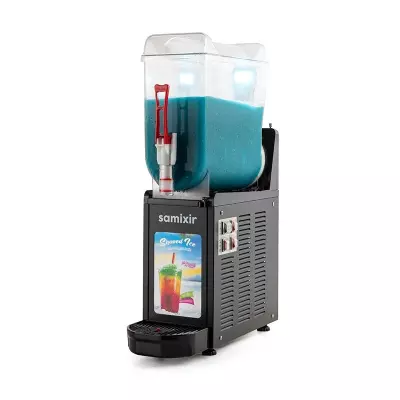 Samixir SLUSH12.BA Allure Ice Slush Granita Milkshake ve Soğuk Meyve Suyu Dispenseri, 12 L, Siyah