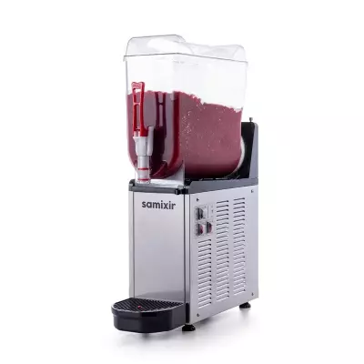 Samixir SLUSH12.I Mono Ice Slush Granita Milkshake ve Soğuk Meyve Suyu Dispenseri, 12 L, Inox