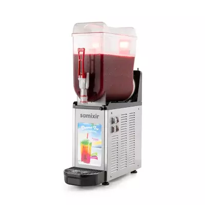 Samixir SLUSH12.IA Allure Ice Slush Granita Milkshake ve Soğuk Meyve Suyu Dispenseri, 12 L, Inox
