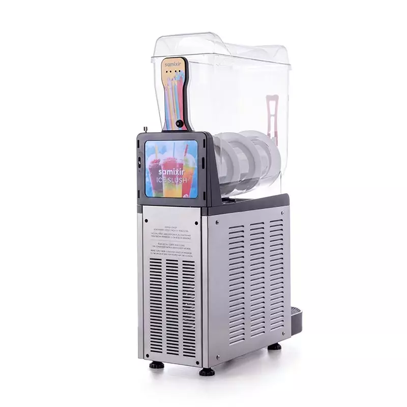 Samixir SLUSH12.IA Allure Ice Slush Granita Milkshake ve Soğuk Meyve Suyu Dispenseri, 12 L, Inox - 2