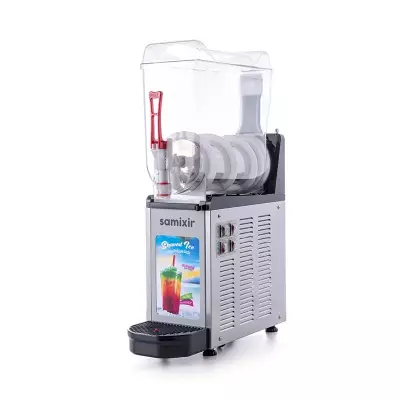 Samixir SLUSH12.IA Allure Ice Slush Granita Milkshake ve Soğuk Meyve Suyu Dispenseri, 12 L, Inox - 3