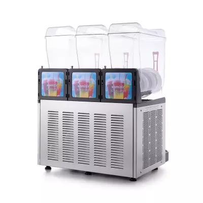 Samixir SLUSH36.I Triple Ice Slush Granita Milkshake ve Soğuk Meyve Suyu Dispenseri, 12+12+12 L, Inox - 3