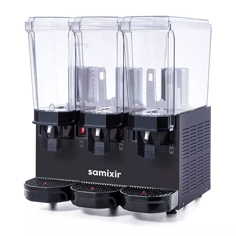 Samixir Triple Klasik Fıskiyeli Karıştırıcılı ve Karıştırıcılı Soğuk İçecek Dispenseri, 20+20+20 L, Sarı,60.SMMY, 60.SMMB, 60.SMMI - 2