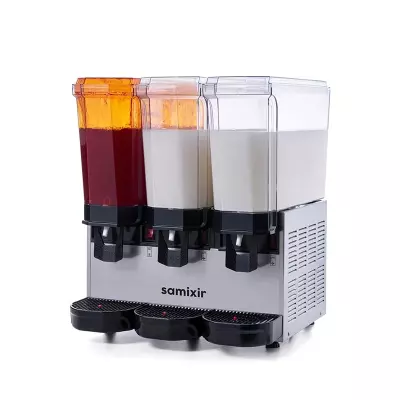 Samixir Triple Klasik Fıskiyeli Karıştırıcılı ve Karıştırıcılı Soğuk İçecek Dispenseri, 20+20+20 L, Sarı,60.SMMY, 60.SMMB, 60.SMMI - 3