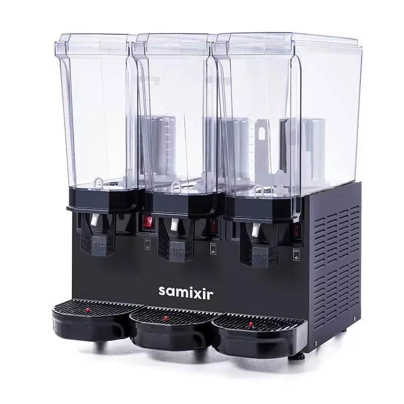Samixir Triple Klasik Fıskiyeli ve Fıskiyeli Karıştırıcılı Soğuk İçecek Dispenseri, 20+20+20 L, 60.SSMY, 60.SSMB, 60.SSMI - 2