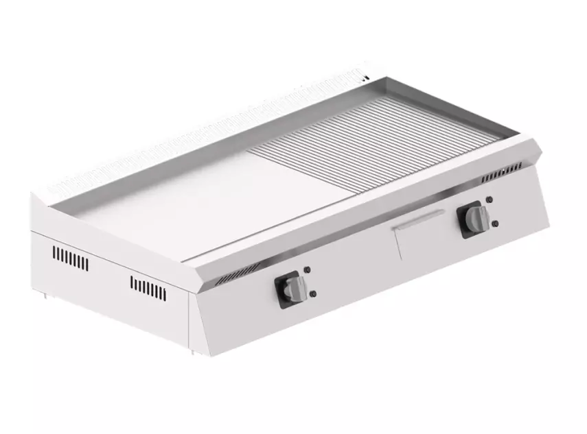 Seamac 100 cm Yarı Oluklu Pleyt Izgara Yağ Çekmeceli Özel Seri Elektrikli EPD100-YO - 1