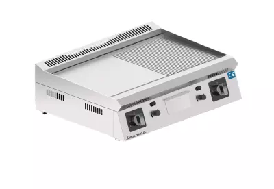 Seamac 100 cm Yarı Oluklu Pleyt Izgara Yağ Çekmeceli Özel Seri Gazlı GPY100-YO