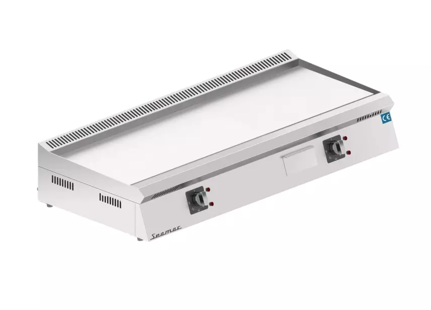 Seamac 120 cm Düz Pleyt Izgara Yağ Çekmeceli Özel Seri Gazlı GPY120-D - 1