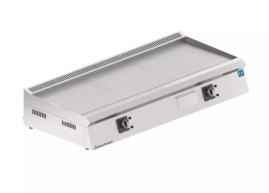 Seamac 120 cm Tam Oluklu Pleyt Izgara Yağ Çekmeceli Özel Seri Elektrikli EPD120-TO - 1