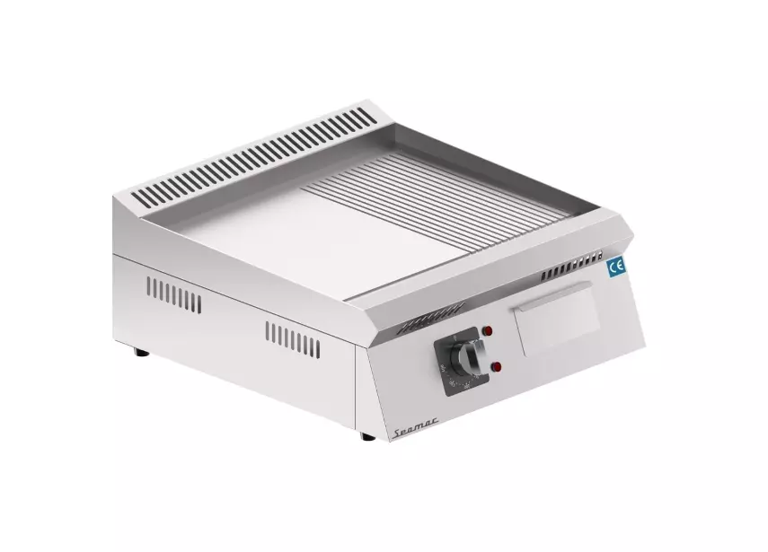 Seamac 50 cm Yarı Oluklu Pleyt Izgara Yağ Çekmeceli Özel Seri Elektrikli EPD50-YO - 1