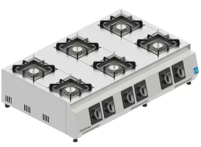 Seamac 6 Lı Set Üstü Ocak Gazlı OG6