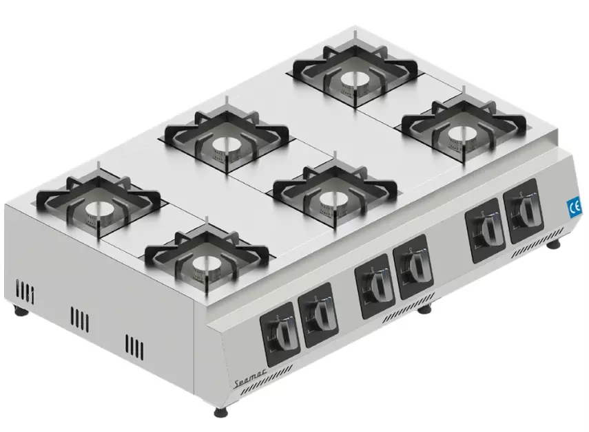 Seamac 6 Lı Set Üstü Ocak Gazlı OG6 - 2