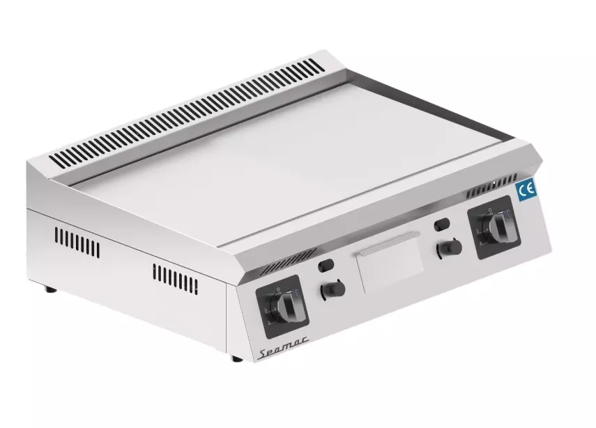 Seamac 70 cm Düz Pleyt Izgara Yağ Çekmeceli Özel Seri Gazlı GPY70-D - 1