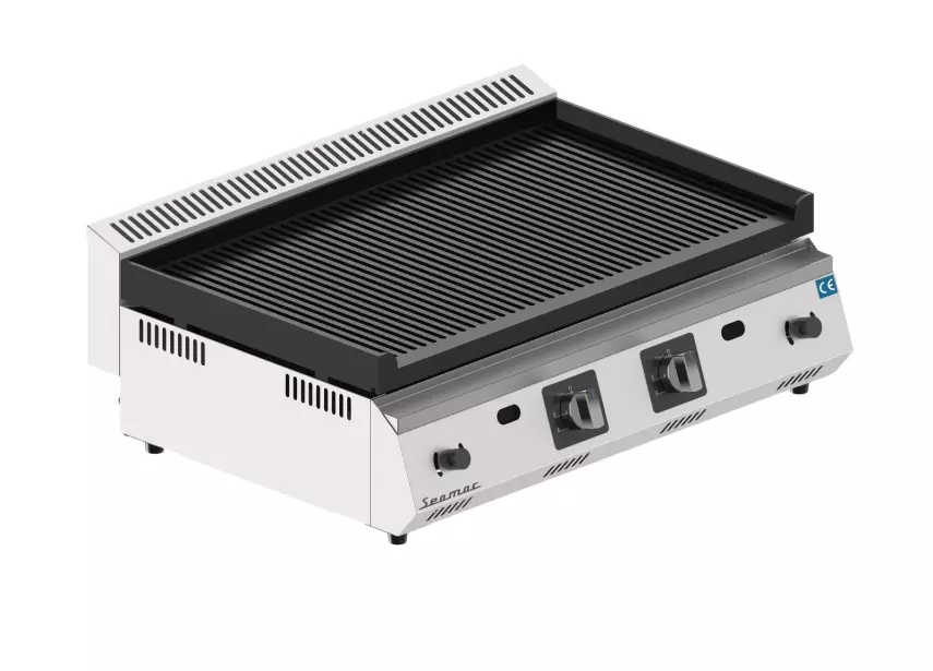 Seamac 70 cm Tam Oluklu Döküm Izgara Gazlı GSD70-TO - 1