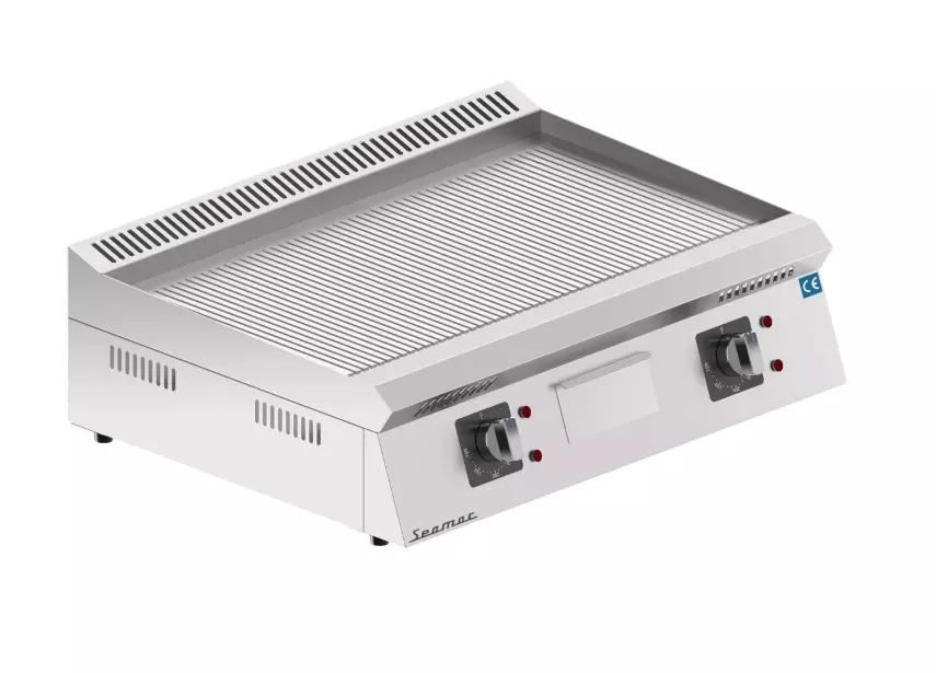 Seamac 70 cm Tam Oluklu Pleyt Izgara Yağ Çekmeceli Özel Seri Elektrikli EPD70-TO - 1