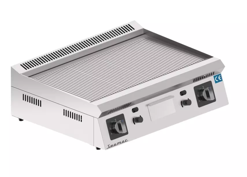 Seamac 70 cm Tam Oluklu Pleyt Izgara Yağ Çekmeceli Özel Seri Gazlı GPY70-TO - 1