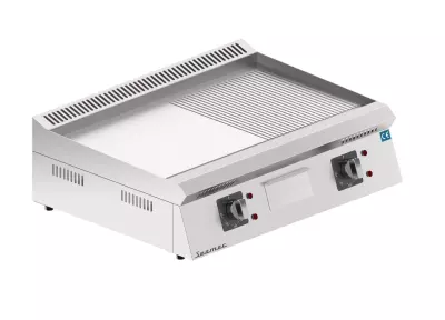 Seamac 70 cm Yarı Oluklu Pleyt Izgara Yağ Çekmeceli Özel Seri Elektrikli EPD70-YO