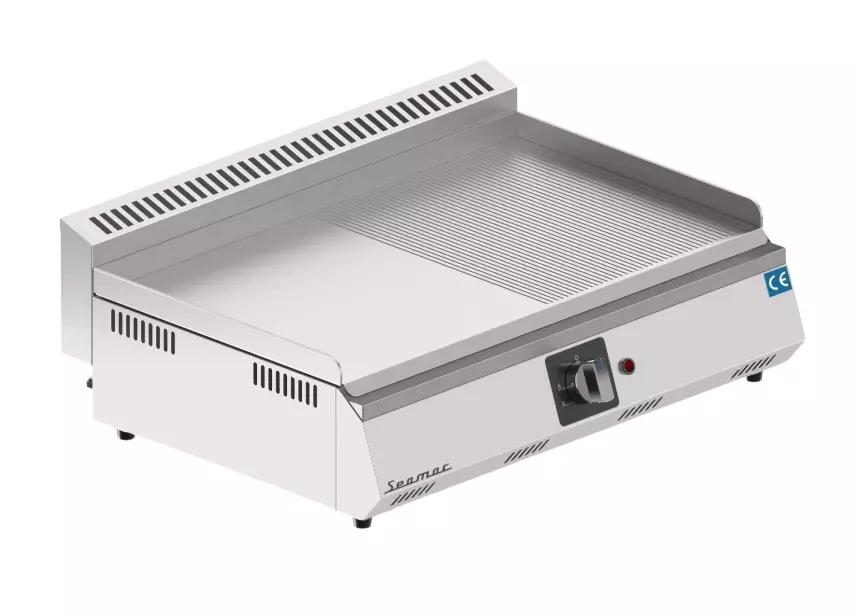 Seamac 70 cm Yarı Oluklu Sac Izgara Elektrikli EST70-YO - 1