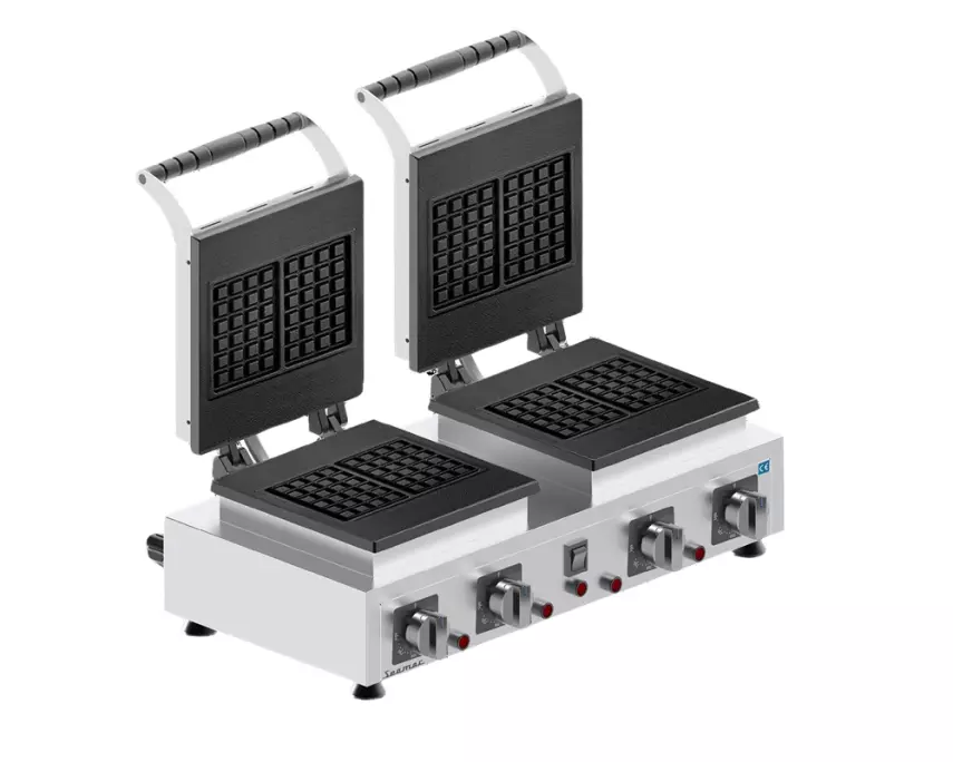 Seamac Kare Model Çiftli Waffle Makinesi 50 Li, Elektrikli , WFC2 - 1