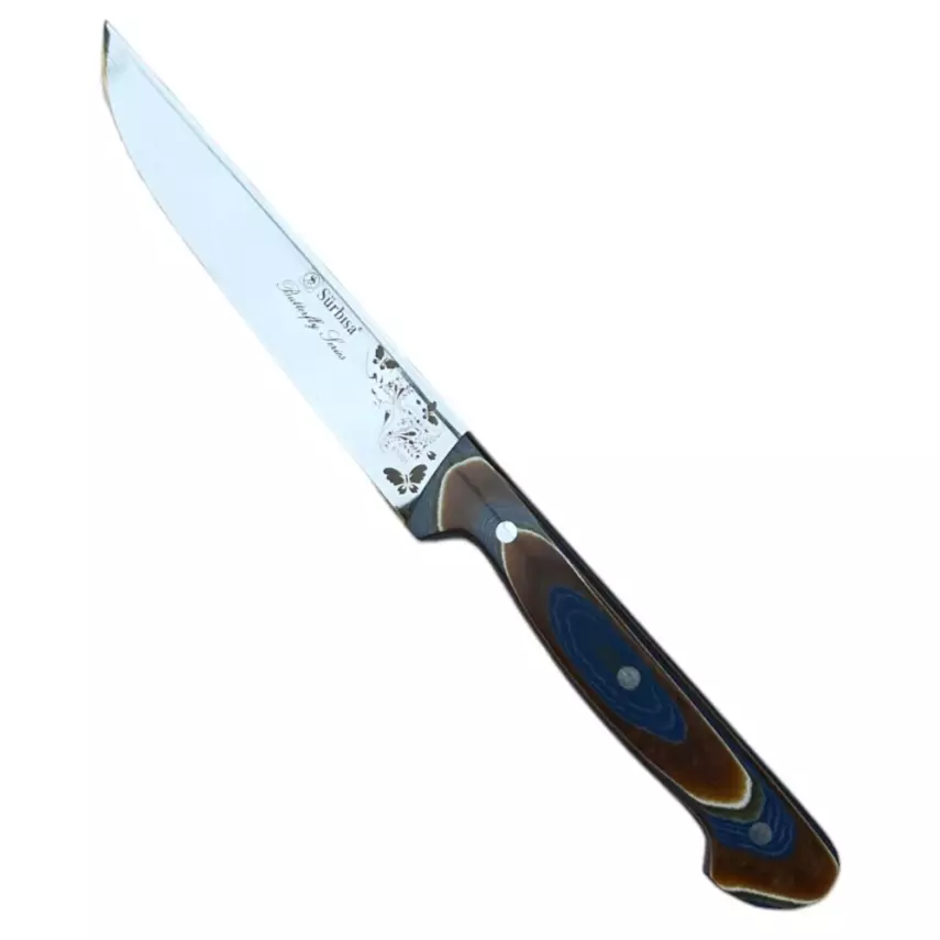Sürmene Sürbisa 61002-V Mutfak Bıçağı Kelebek Serisi Mavi 13cm - 1