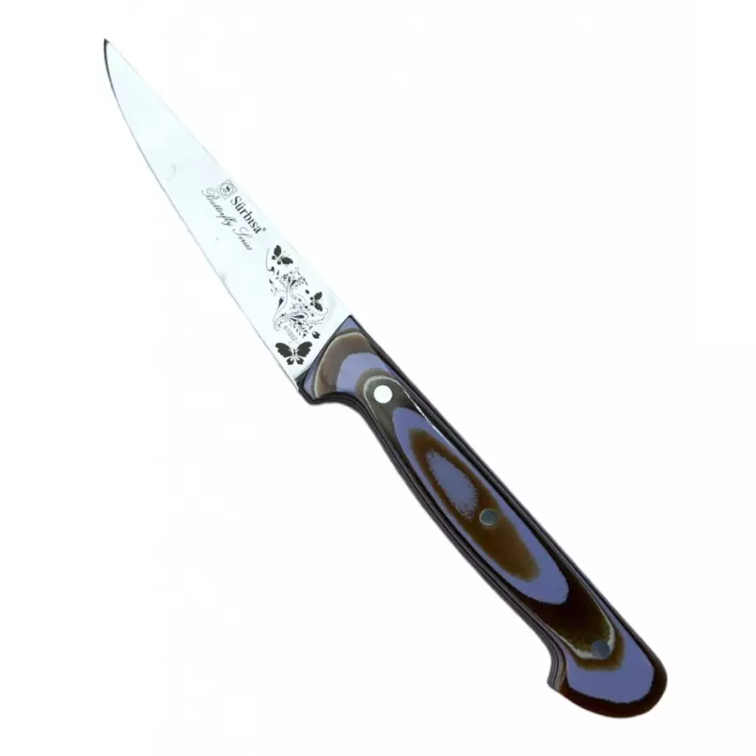 Sürmene Sürbisa 61002-V Mutfak Bıçağı Kelebek Serisi Mor 13cm - 1