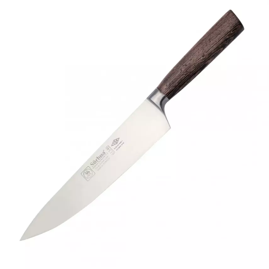 Sürmene Sürbisa 61340 Sıcak Dövme Şef Bıçağı Zeytin Saplı 22.5 cm - 1