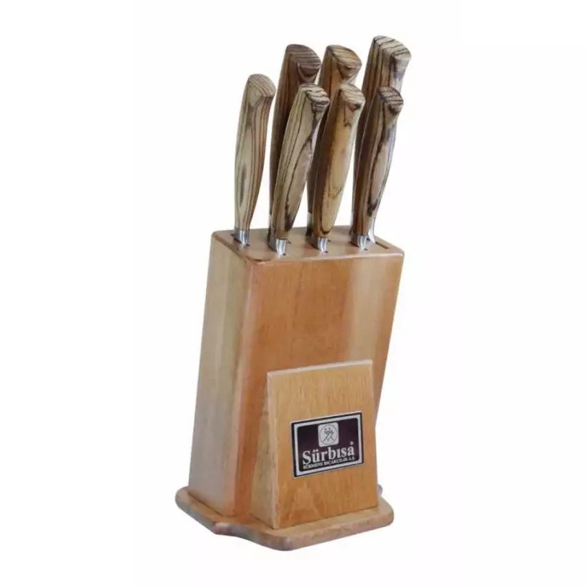 Sürmene Sürbisa 61508 Şef Bıçakları Seti Zeytin Saplı (7 li set) - 1