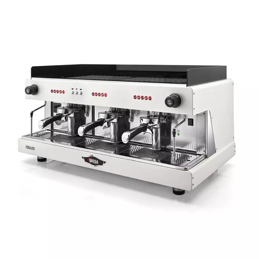 WEGA Pegaso EVD3 TC Otomatik Espresso Kahve Makinesi, 3 Gruplu Beyaz - 1
