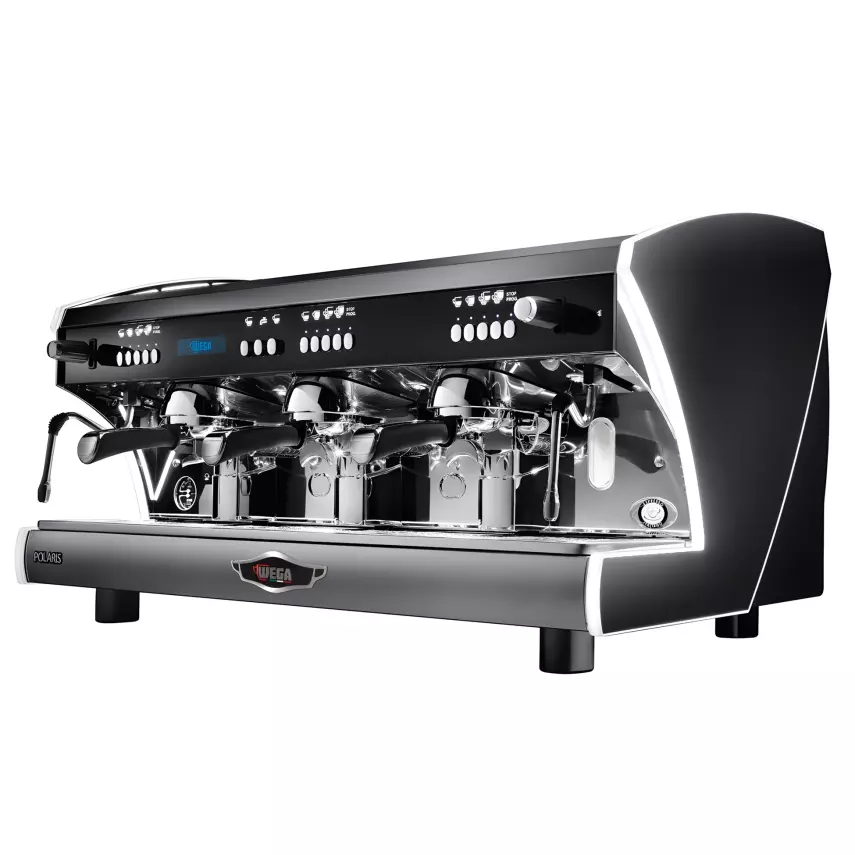 Wega Polarıs EVD3 Otomatik Espresso Kahve Makinesi, 3 Gruplu Siyah - 1