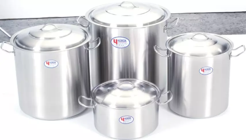 Yürük Silindirik Tencere Kapaklı, 30x16 cm 12 Litre - 10413016 - 2