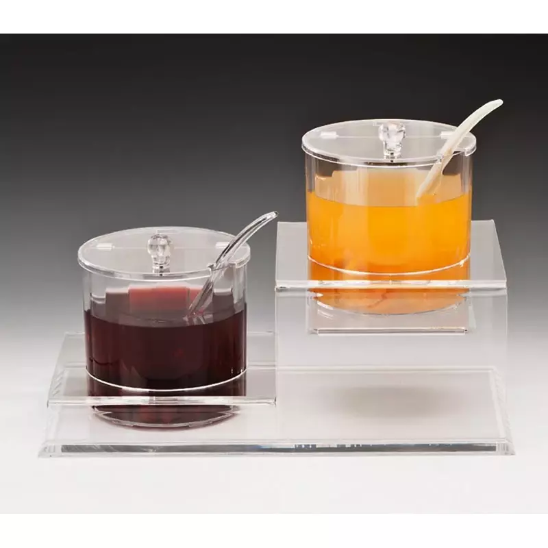 Zicco 2 Li Merdiven Model Polikarbonat Sosluk Reçellik Standı 1,5 Lt. 40x22,5x25 Cm ZCP 196 - 1