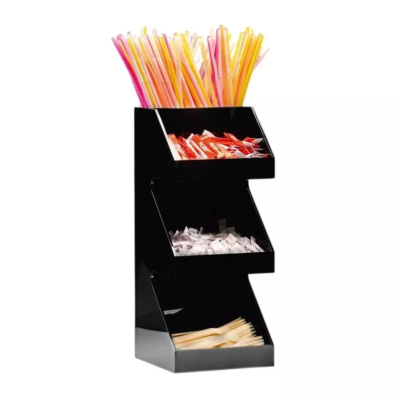 Zicco 3 Katlı Çok Amaçlı Akrilik Stand 20X20Xh 48 Cm ZCP 814 - 1