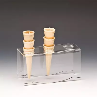 Zicco 3 Lü Dondurma Servis Standı-Şeffaf 20,5x8,5x10 Cm ZCP 606